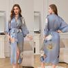 Yaoting's new pajamas women's spring and autumn seven-quarter-sleeved satin pajamas women's long-sleeved thin loungewear WP1110