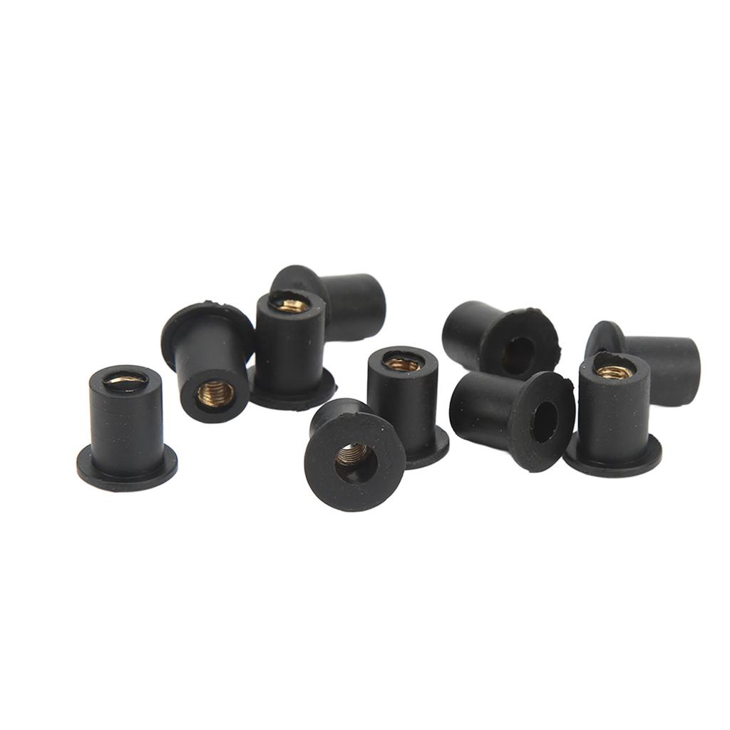 M5 Motorcycle S Nuts Gaskets Set Aluminum Alloy Rubber Replacement for