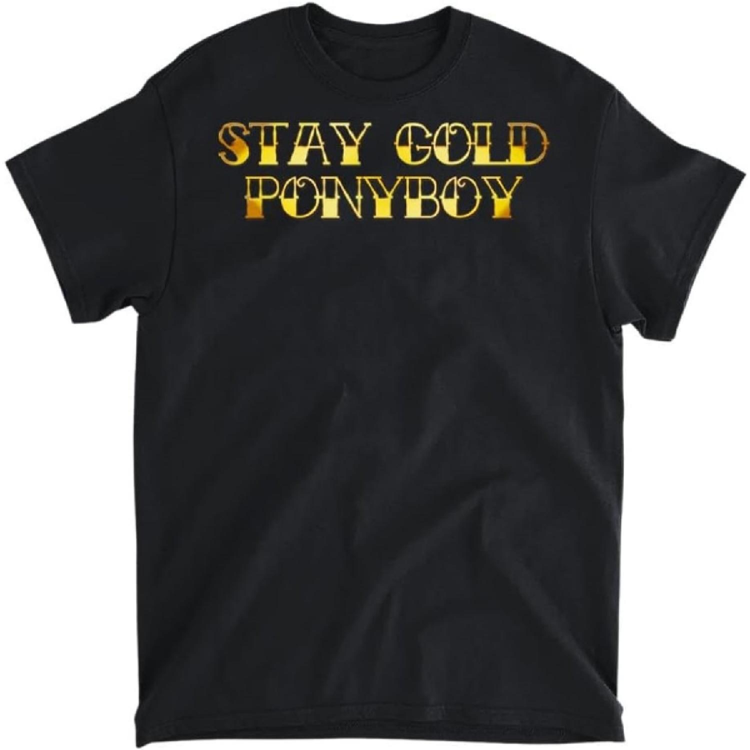 PQHSHOP Stay Gold Ponyboy Outsider T Shirt T-Shirt, Long Sleeve Shirt, Sweatshirt, Hoodie Unisex Adult Size Made in Canada XXXXXL разноцветный