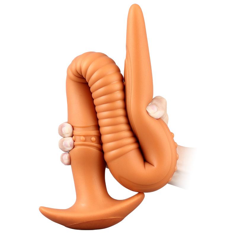 Extra lungo butt plug in silicone morbido dildo giocattoli del sesso fisting strap sul pene realistes cazzo grosso cazzo schiavo sadomaso