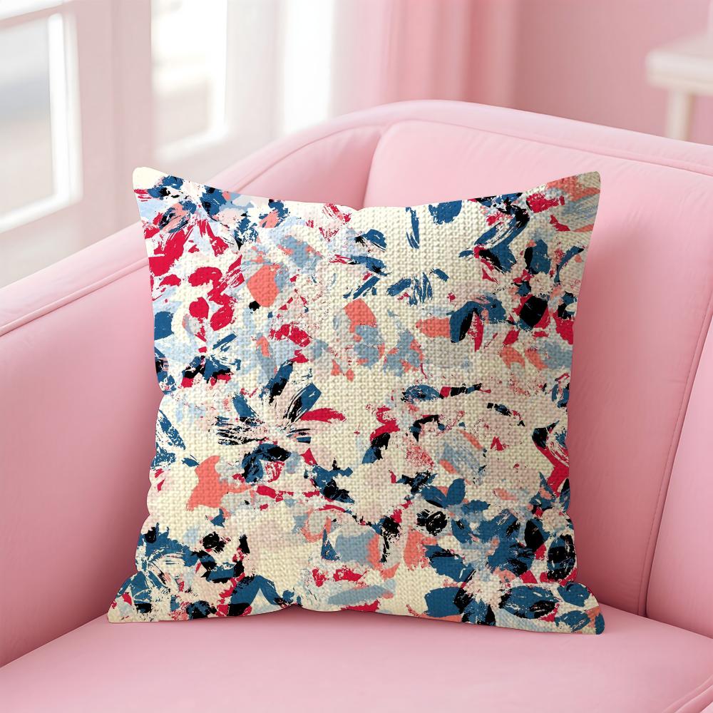 

Brokenlooking petals Cushion Cover Natural Linen Pillow Case DoubleSided Print Decorative Sofa Pillowcase Home Decor Gift 30x30cm