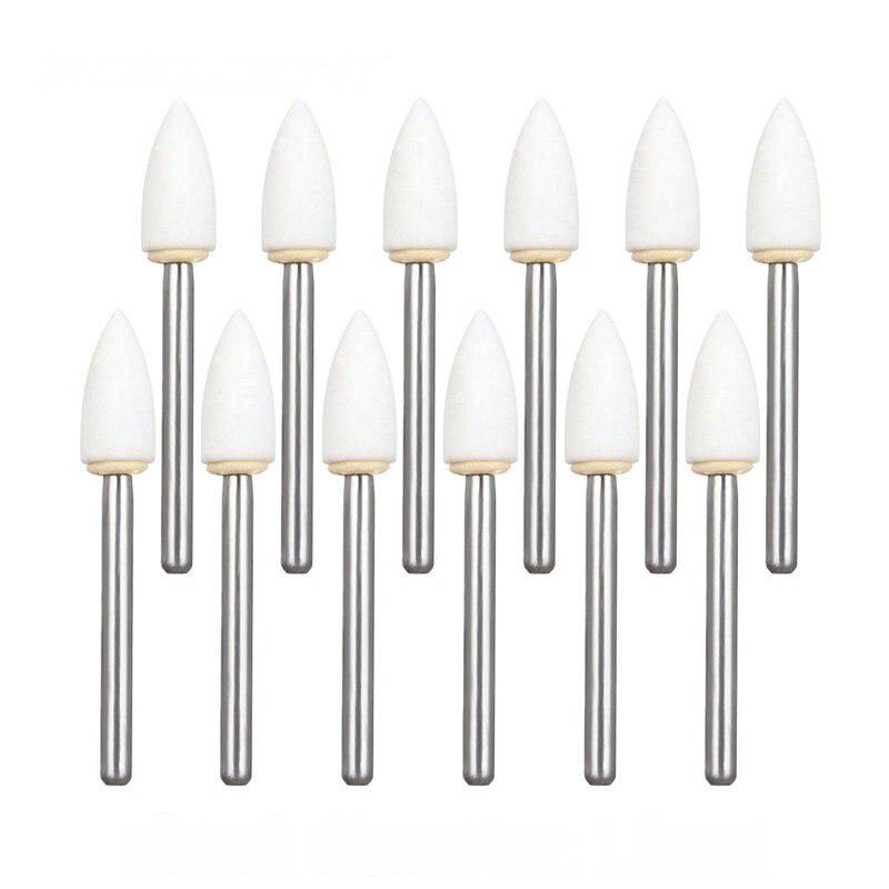 12 sztuk / pudło dentystyczny płomień biały kamień polerowanie FG wiertła punkt ścierania Bur Fit szybkobieżna rękojeść 1.6mm FL2
