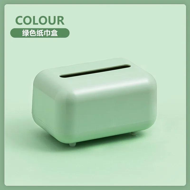 Simple Stylish Plastic Tissue Box Square Tissues Container Car Napkins Holder Case Home Organizer Kitchen Storage Holder Tools