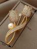 1pc Brooch Rhinestone Tulip Flower Brooch Anti-Glare Suit Brooch Collar Pin Jewelry