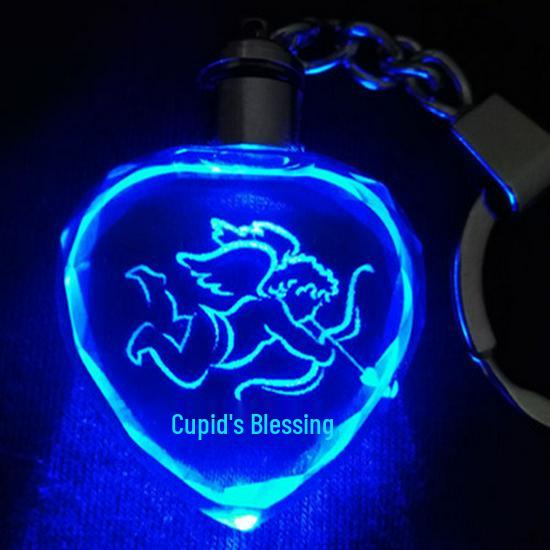 Heart-Shaped Crystal Keychain - Romantic Gift for Couples