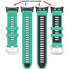 Silicone Strap for Garmin Swim 2 Watch Band for Garmin Forerunner 45 45s Replace Band Bracelet Two Tone Belt, Metal Connectors