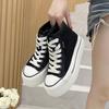 Fashion lace-up board shoes women's summer new platform casual shoes heightening mesh breathable high top
