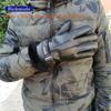 Guanti in Pelliccia di Agnello Uomo Invernali Spessi Caldi Taglia Grande Antivento da Esterno Cuciti a Mano Fredda Guanti in Pelle con Dita