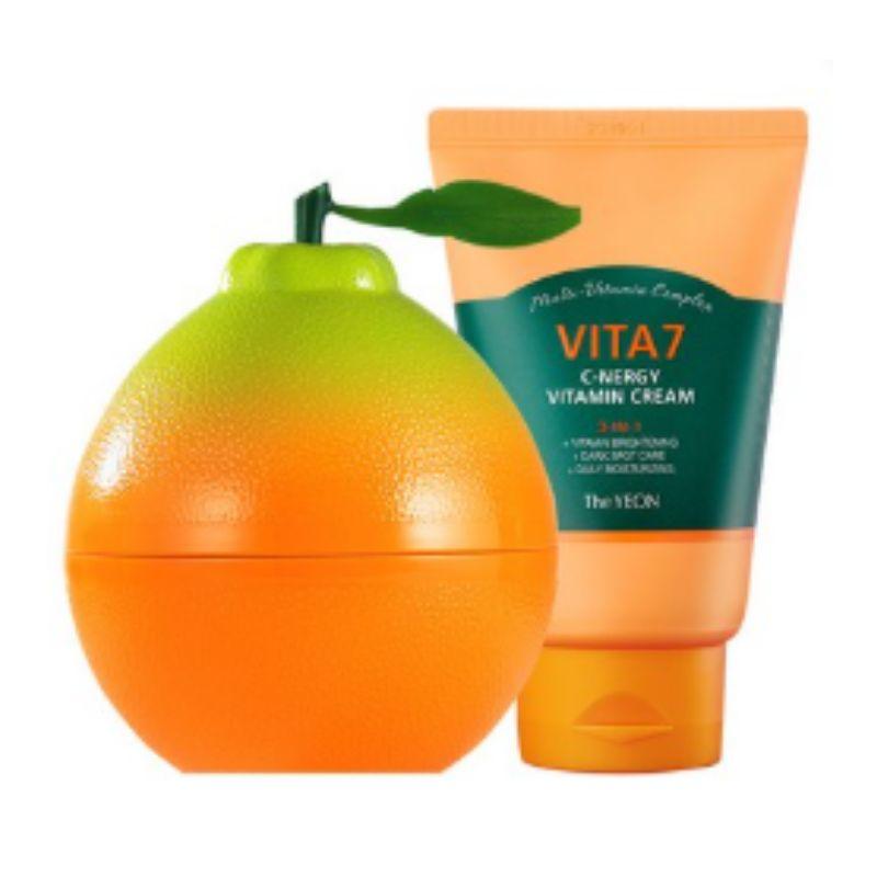 THE YEON Vita7 Energy Peeling Gel 100ml + Cnergy Vitamin Cream 100ml Set