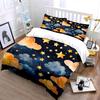 Starry Night Cloud Decor Set Bedding Set with 1 Duvet Cover 2 Pillowcases Single Double King Queen, Gift