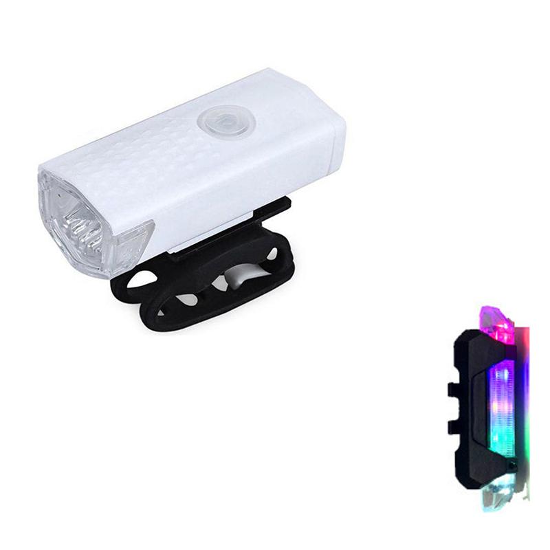 Bicycle Tail Light USB  Waterproof Rechargeable Bike Light Night Cycling Headlight USB LED Safety Warning Light Bike Accessories