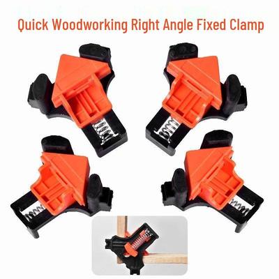 90° Right Angle Woodworking Clamp for Frames - Strong Spring Quick Clamp