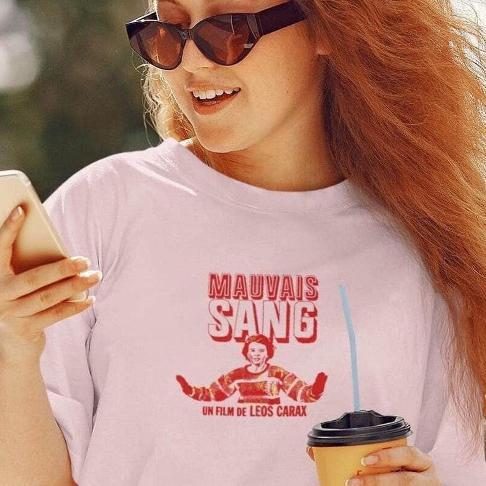 French New Wave T-Shirt – Leos Carax Mauvais Sang Cult Cinema Tee S