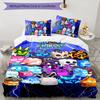 Blox Fruit 3pcs Bedding Set Duvet Cover Closure Includes 1 Duvet Cover & 2 Pillowcases for All Seasons Bedroom Home Dorm Decor
