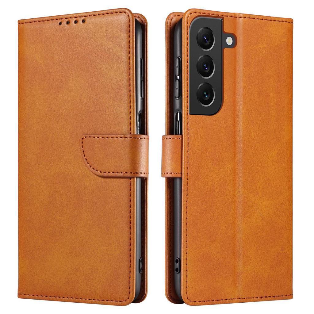 Samsung S24 Plus Leather Case: A15, A54 5G, A14, A35 Flip Cover with Magnetic Suction for Enhanced Protection.