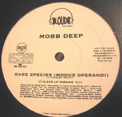 12inch Record MOBB DEEP - Rare Species (Modus Operandi) RDAB653721 Loud Records, R 1997 US Rap & Hip-Hop/R&B Used