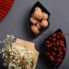 Japanese Style Fruit Plate Dried Fruit Candy Snack Box Creative Partition Bamboo Lid Portable Dried Fruit Box