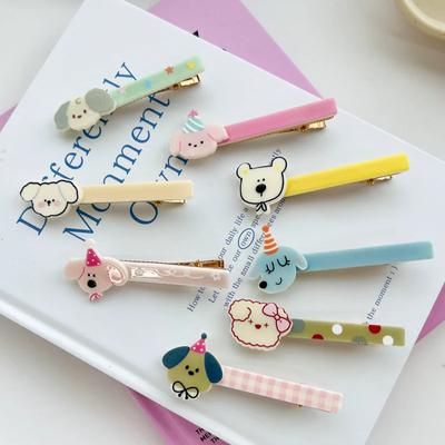 3pcs/set Cute Cartoon Dog Hair Clips Sweet Funny Children Barrettes Headwear Girls Kids Hair Accessories