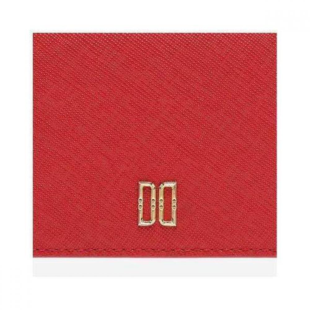 Daks Red Cutting Logo Card Wallet Dcwa4f002r2