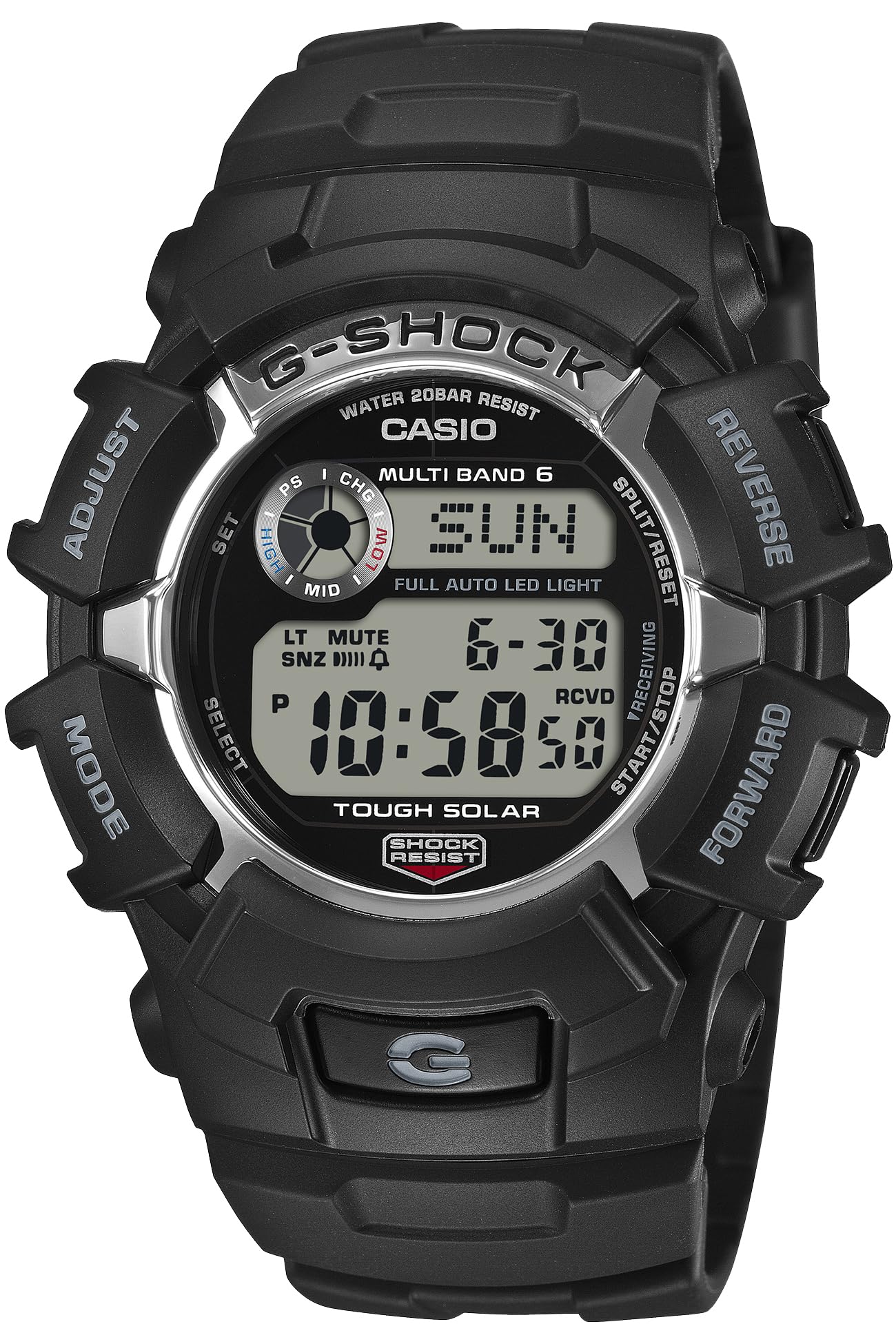Casio G-Shock GW-2310U-1JF Tough Solar Multi-Band 6 Цифровые мужские часы Черные