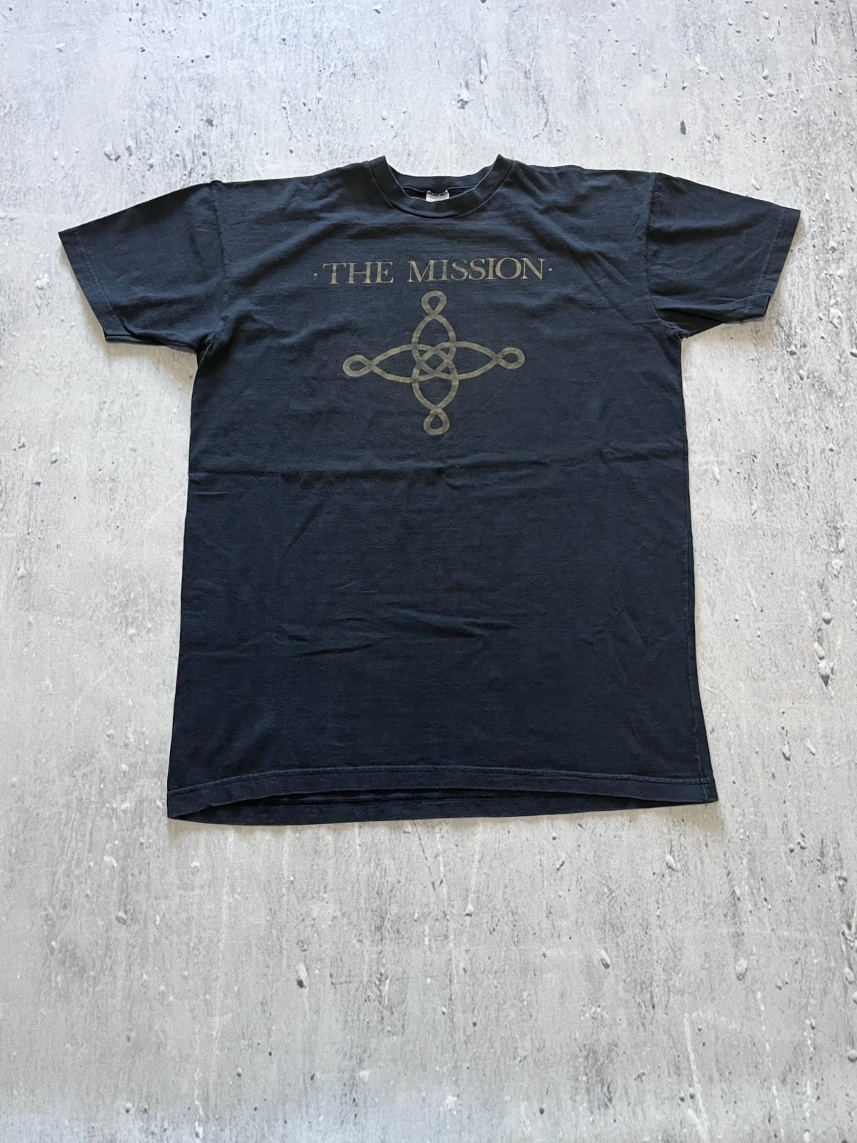 THE MISSION 90S VINTAGE GOTH ROCK BAND BLACK SHIRT SIZE XL Unisex T-Shirt XL