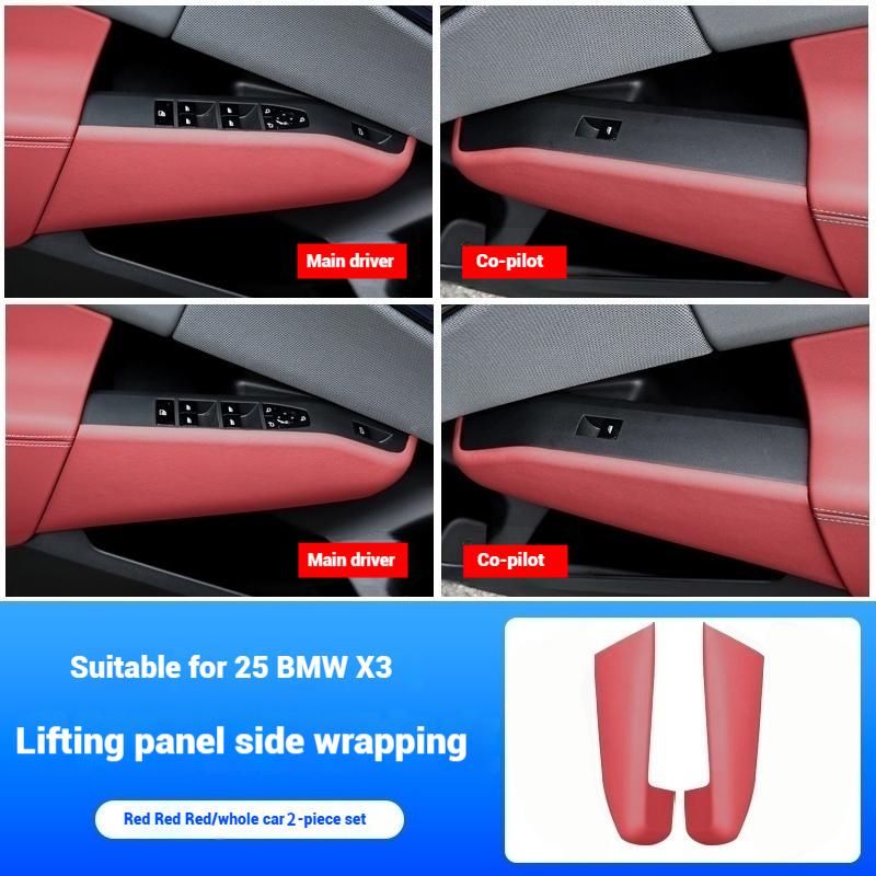 Auto ABS Kohlefaser Auto Zieraufkleber an der Seite der Fensterheberblende Für BMW X3 G45 2025 Innenausstattung