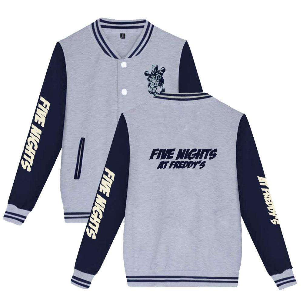 Five Nights At Freddy's Bomber Jacket Women Men Oversized Fashion Baseball Coat Jacket Streetwear Spring Autumn Bomber Outwear
