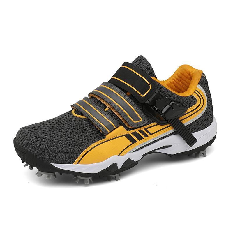Men Women Golf Shoes Walking Leather Sneakers Outdoor Flat Shoes Professional Golf Shoes Big Size Black Red