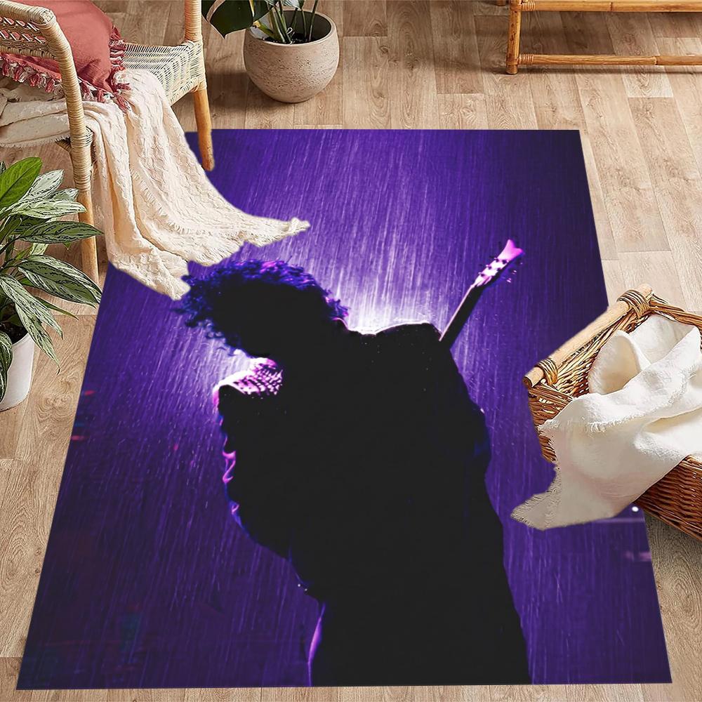 Prince Retro Music Icon Poster Floor Rug Office Rug Suitable For Living Rooms Kitchen Game Room Dormitory Antislip Carpet Anime Office Decor