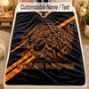 Flannel BlanketHull FC Custom Name Text Personalized Soft Warm Throw Blanket Home Decor Gift