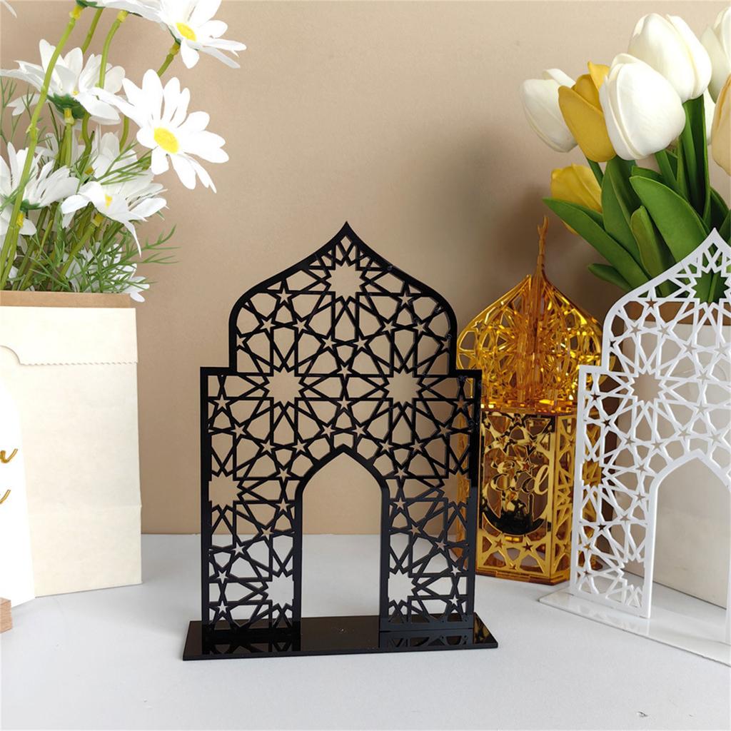 Mosque Art DIY Table Ornament DIY Festive Ornament Living Room Bedroom Islamic Bookshelf Acrylic Centerpieces