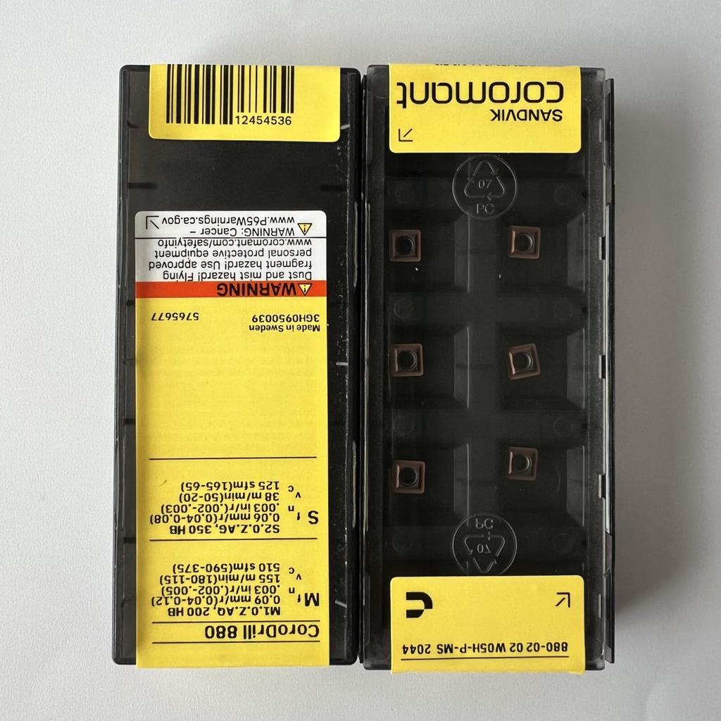 Sandvik / 880-0202W05H-P-MS 2044 / Original Swedish Hard Alloy Blade 10 Pcs