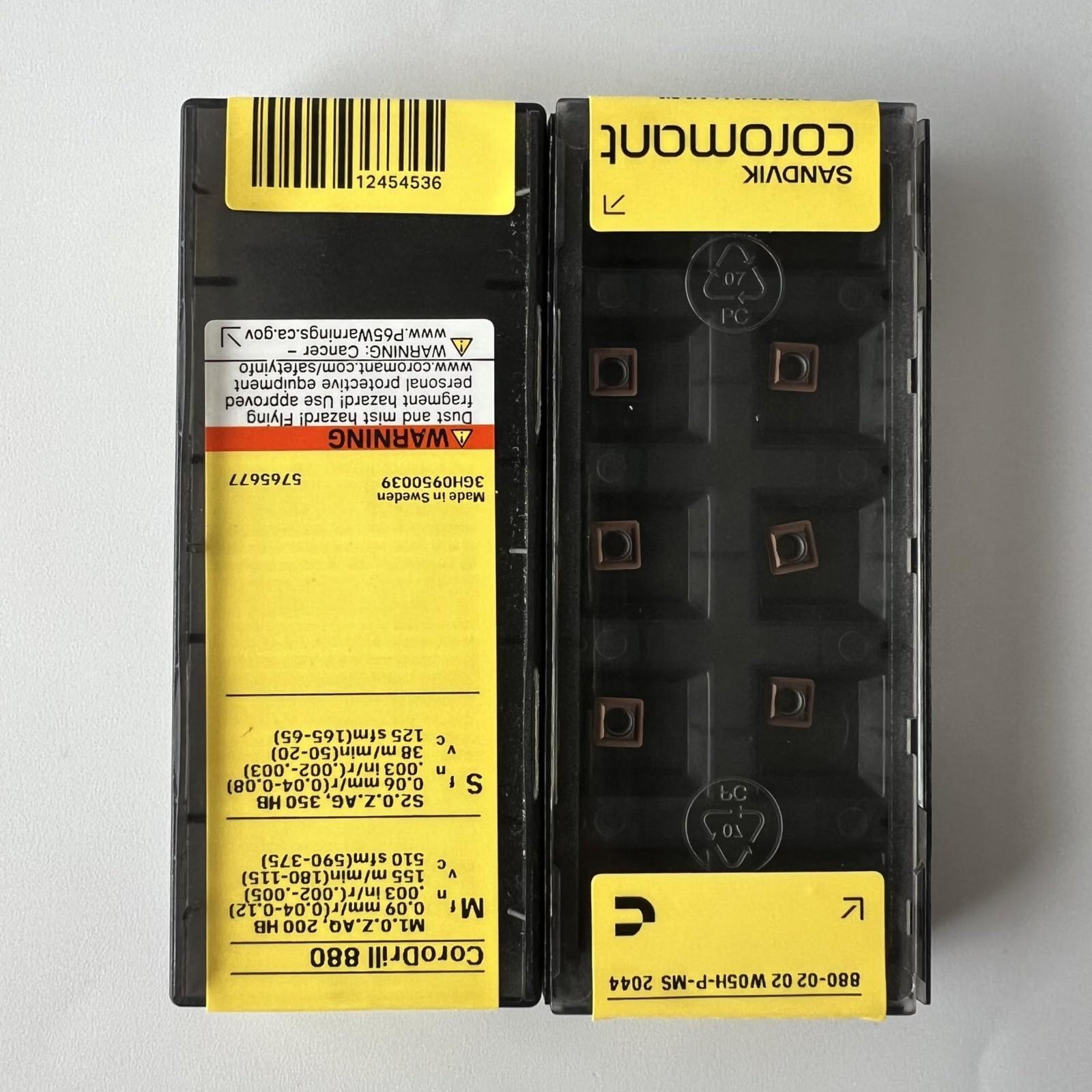 

SANDVIK / 880-0202W05H-P-MS 2044 / Original Swedish hard alloy blade 10 Pcs