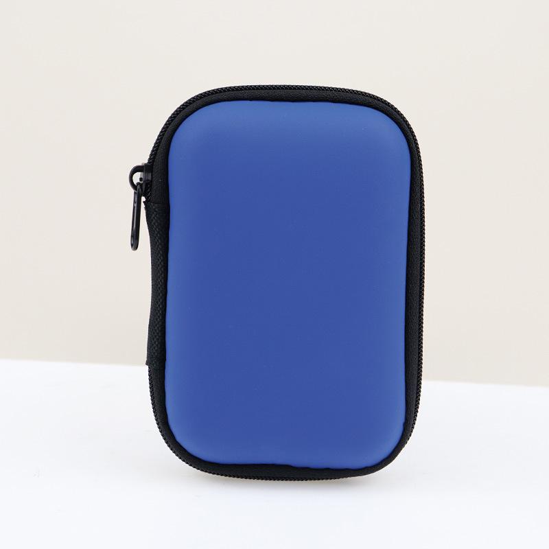 Eva Storage Bag for Earphones, CCD Camera, and Data Cable - Compact PU Zipper Design