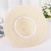 Summer New Women's Versatile Sunshade Hat Sunscreen UV Foldable Large Brimmed Grass Hat Bow Sun Hat Beach
