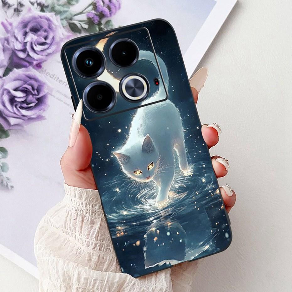 Cute Painting Phone Case For Infinix Note 40 40Pro Pro+ Soft Silicone TPU Back Cover For Infinix Note40 Pro Plus Cases Bumpers