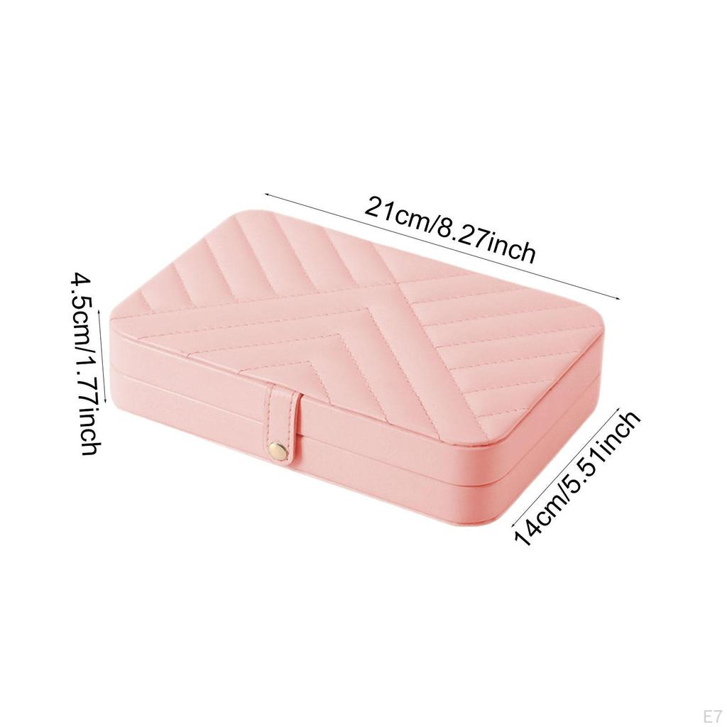 Jewelry Storage Box, Compact, Multifunctional, Gift Organizer, Holder for Necklaces, Bracelets