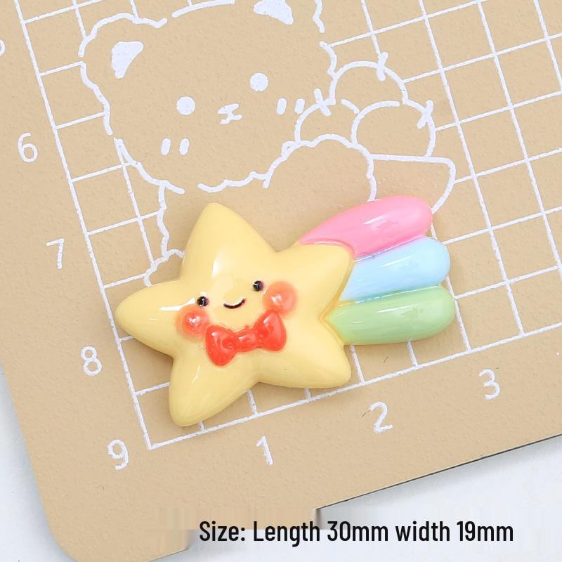 Creative Resin Cloud Rainbow Shoe Buckle & Hair Clip DIY Accessories