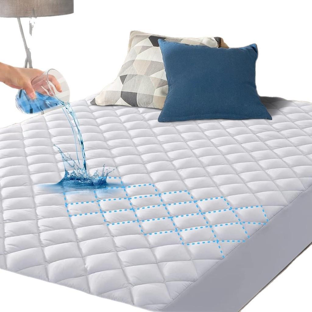 Funda de Cama Impermeable de Algodón con Protector de Colchón Absorbente para Uso Doméstico