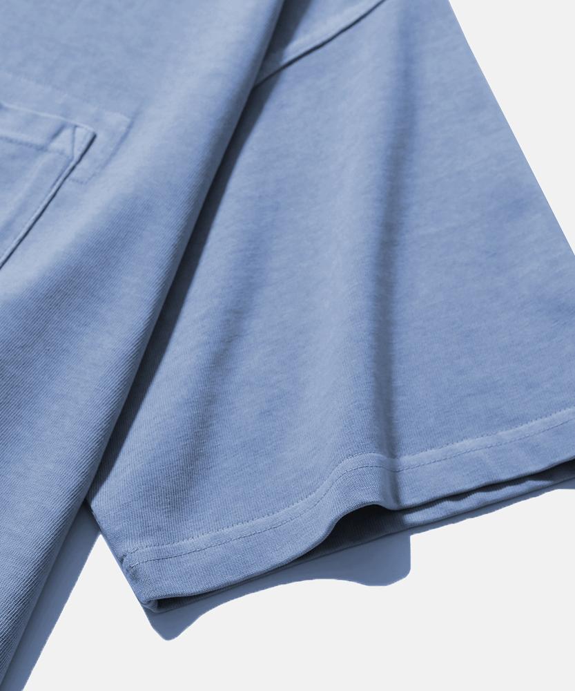 MOIF [Ss26] Garment Dyed H/S Tee / Dyed Sky Blue