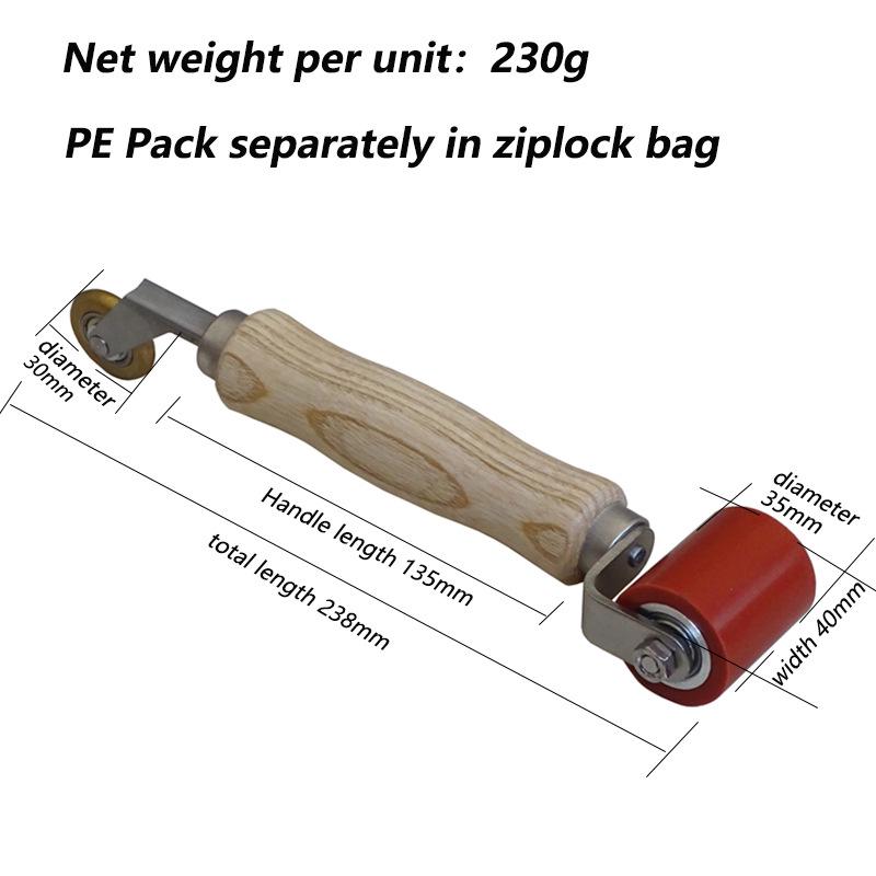 40mm Double-Head Silicone Roller & 6mm Corner Copper Wheel for TPO Plastic Welding and Waterproof Membrane Compacting