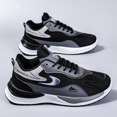 Men's Shoes 2025 New Men's Trend Versatile Mesh Casual Shoes Running Shoes Youth Trend Shoes Light Sports Shoes Men