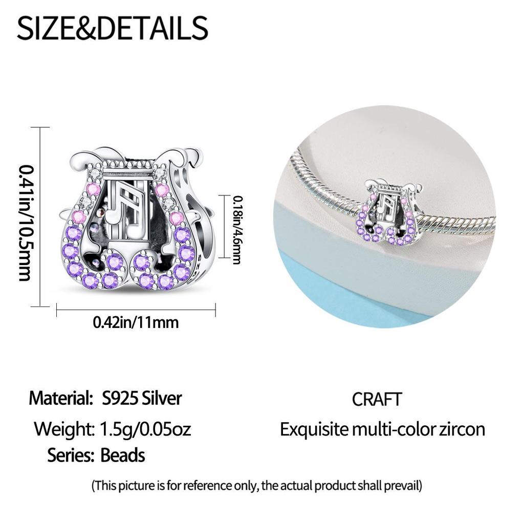 S925 Sterling Silver DIY Bracelet Charms - Trendy and Classic, Independent Design, Pandora Style