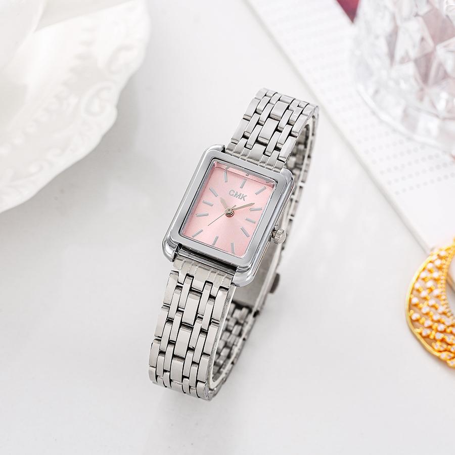 Fashion Light Luxury Women's Quartz Watch Alloy Steel Band Square Dial, Suitable for Women's Daily Wear, Christmas Gift