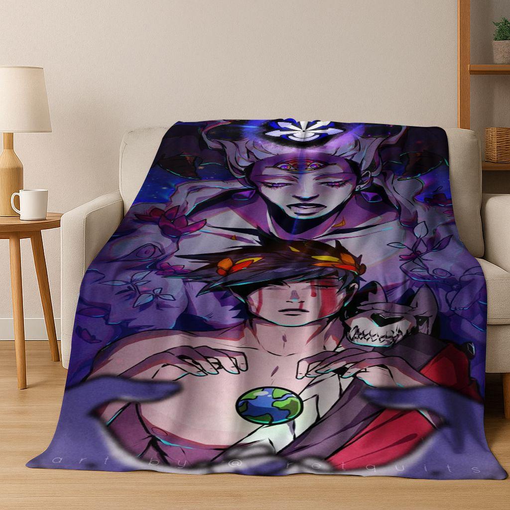 3D Classics Game Hades Cartoon Flannel Blanket,Cozy Soft Throw Blanket for Home Bedroom Bed Sofa Picnic Cover Picnic Gift Kids