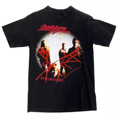 Raro Vintage Dokken Dysfunctional Album Concerto Nero