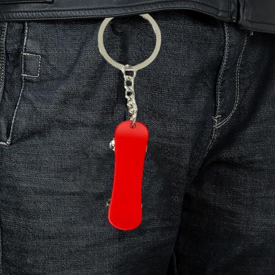 Mini Skateboard Keychain Heavy Duty Zinc Alloy Portable Colorful Skateboard Metal Key Ring Holder Bag Backpack Hanging Decoration Pendant