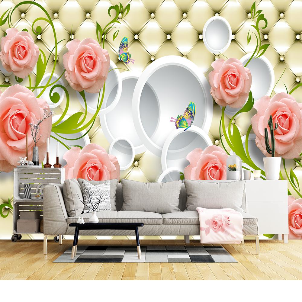 Flower Wallpaper Simple Fashion Floral Wall Murals Wallpapers For Living Room Bedroom Home Decor