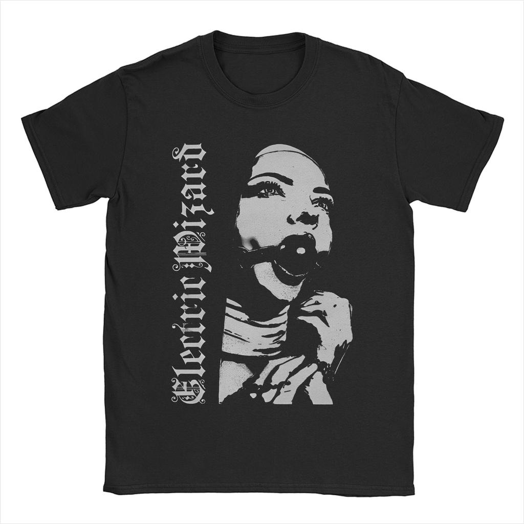 Men Women Electric Wizard  Dopethrone Old School UK Doom Stoner Metal T Shirts Pure Cotton Clothing Short Sleeve Tees TShirts