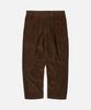 FRIZMWORKS Cord-Weite Hose mit einer Falte _ Braun